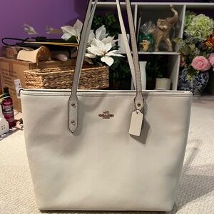 Coach Ivory Tote Bag